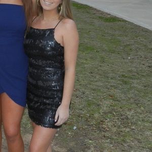 Black cocktail dress